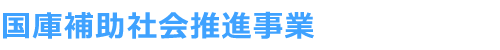 国庫補助社会推進事業